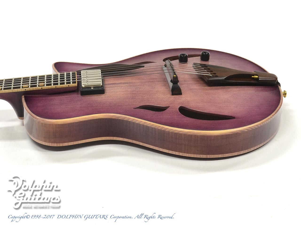 YAMAOKA ARCHTOP GUITARS Strings Art JG-1 (Murasaki)|ドルフィンギターズ