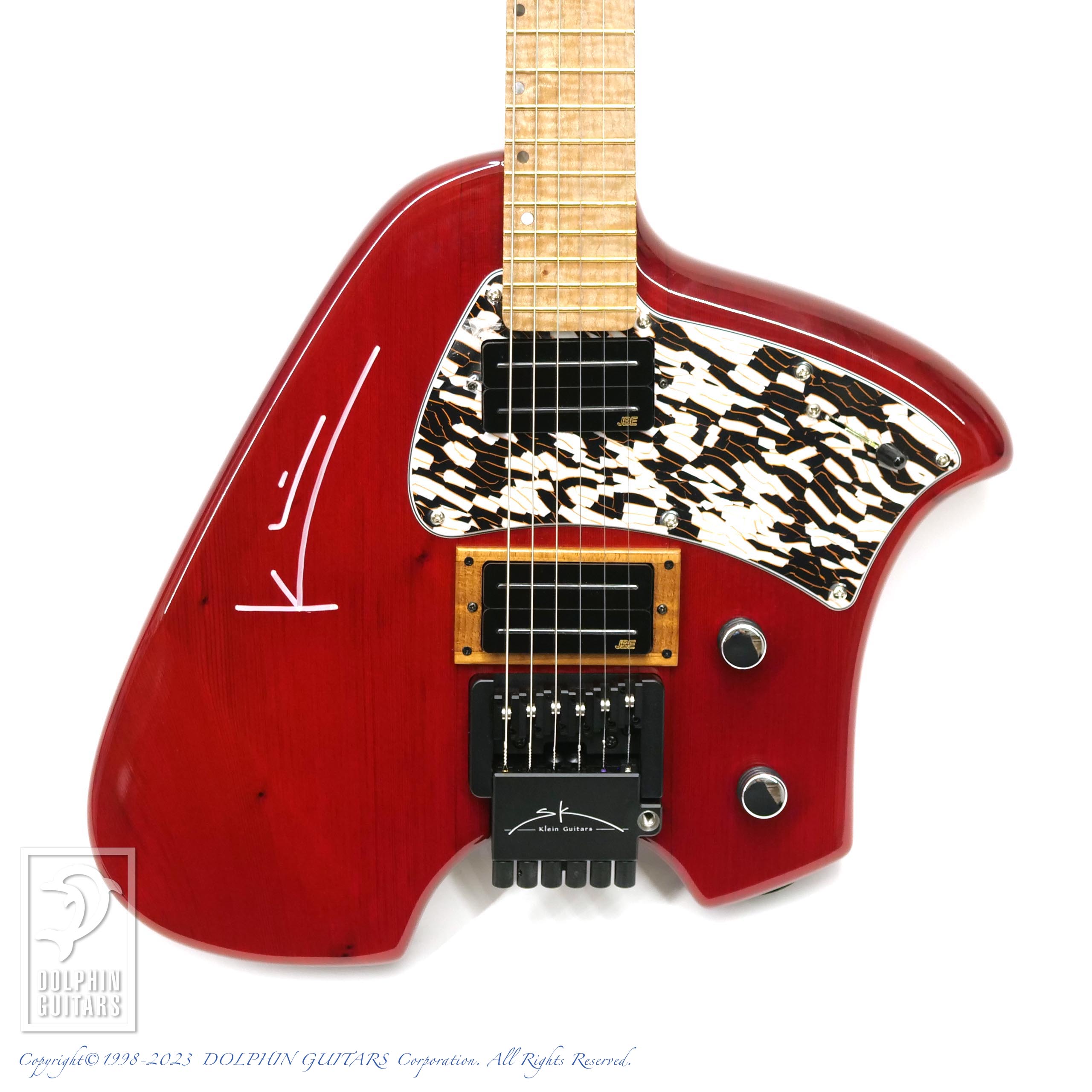 Steve Klein S Tele Headless (Redwood Body Torrefied Flamed Neck)|ドルフィンギターズ