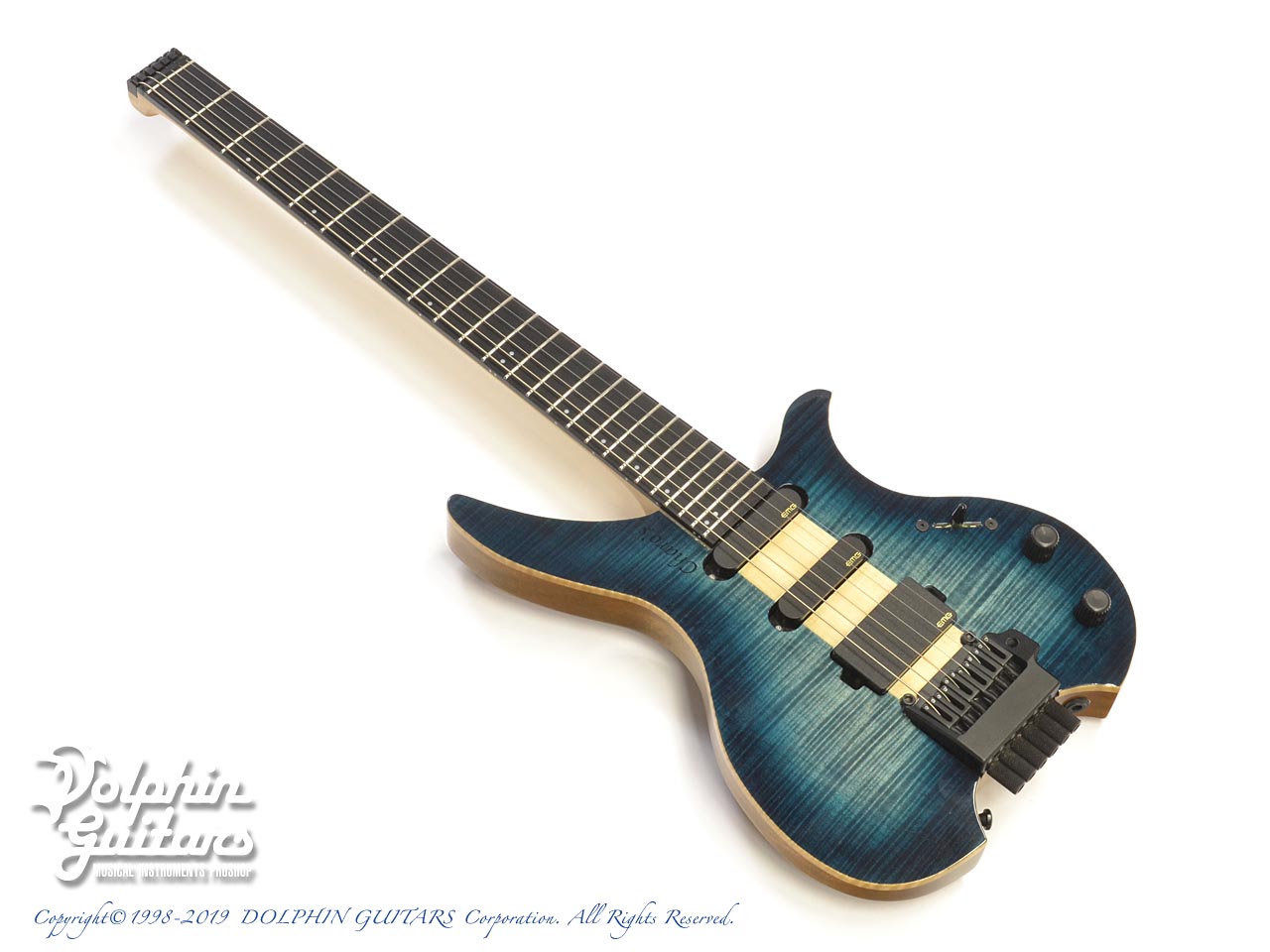 Charo's CH-G6T Headless Guitar (Blue Burst)|ドルフィンギターズ