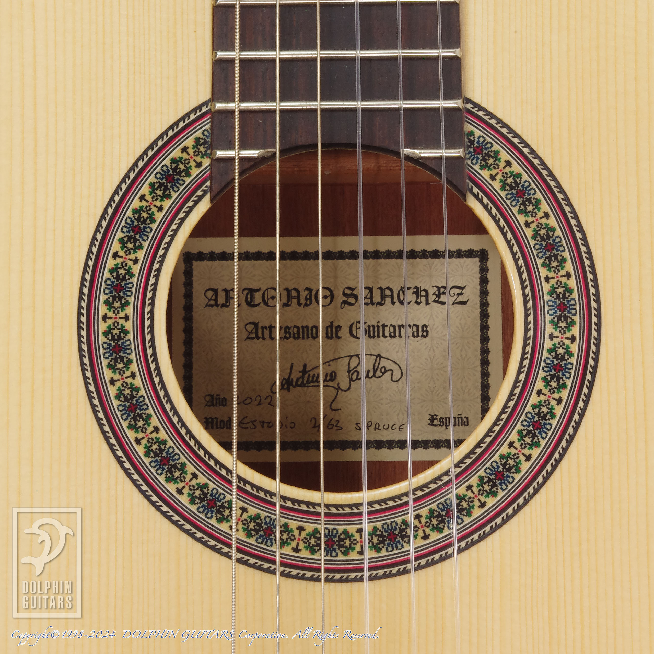 ANTONIO SANCHEZ Estudio-2/63 Spruce (Nylon Strings)|ドルフィンギターズ