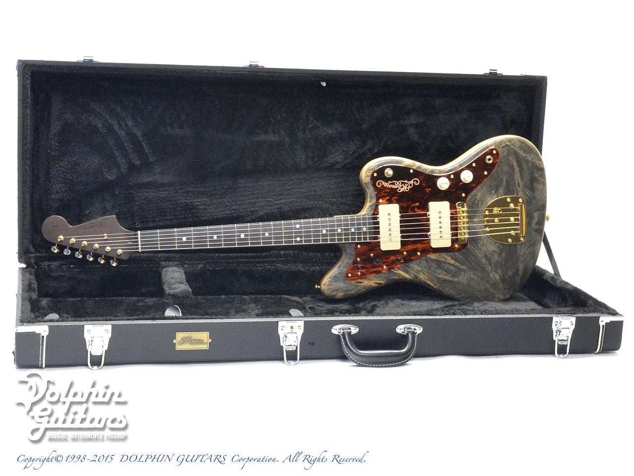 MOMOSE Limited Edition MJM2 BW-PRM/E CN (Buckeye Burl)|ドルフィンギターズ